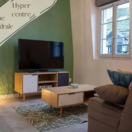 アパート Le Fontaine - Hyper Centre - Vue Cathedrale - Wifi